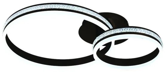 Fényerőszabályozható felületre szerelhető LED csillár LED/110W/230V 3000-6500K + távirányító