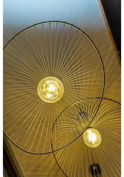 Lámpa Mennyezeti lámpatest RETO 2, 4151,AC220-240V,50/60Hz,1*E27,IP20,átmérő 50CM,egyes,fekete