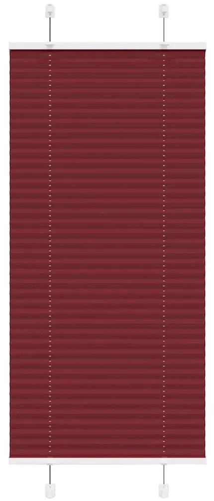 pliszírozott redőny Bordeaux piros 65x150 cm szövetszélesség