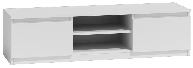 Drohmo RTV140 TV állvány, 140x36x40 cm, fehér