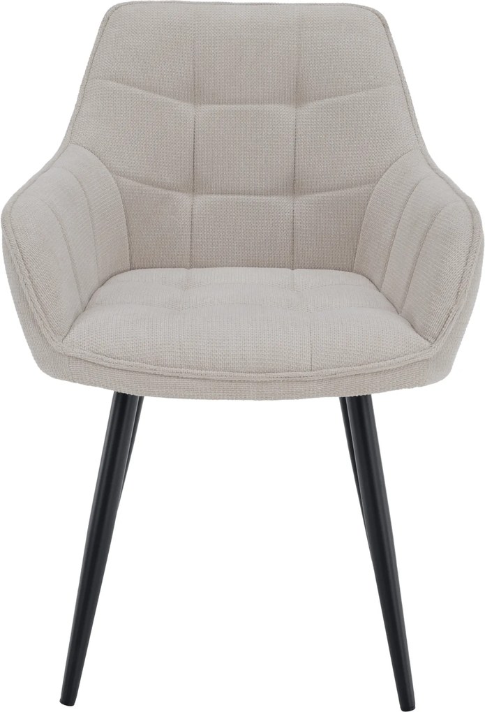 Design fotel, bézs/fekete, MARKEN