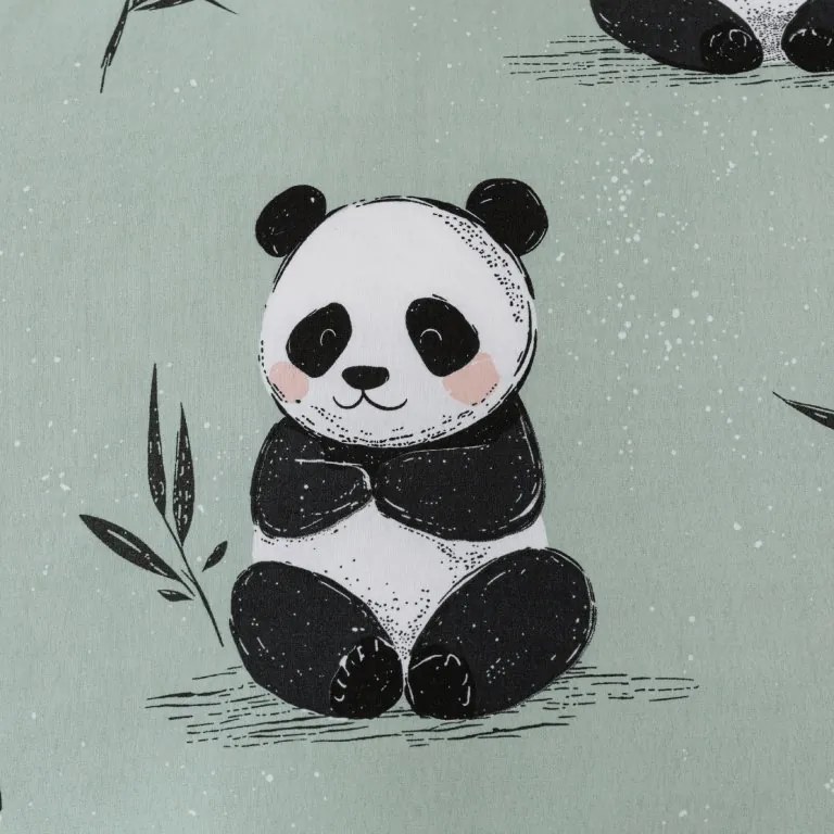 Mikroszálas ágyneműhuzat PANDA RELAX mentás Ágyneműhuzat mérete: 70 x 90 cm | 140 x 200 cm