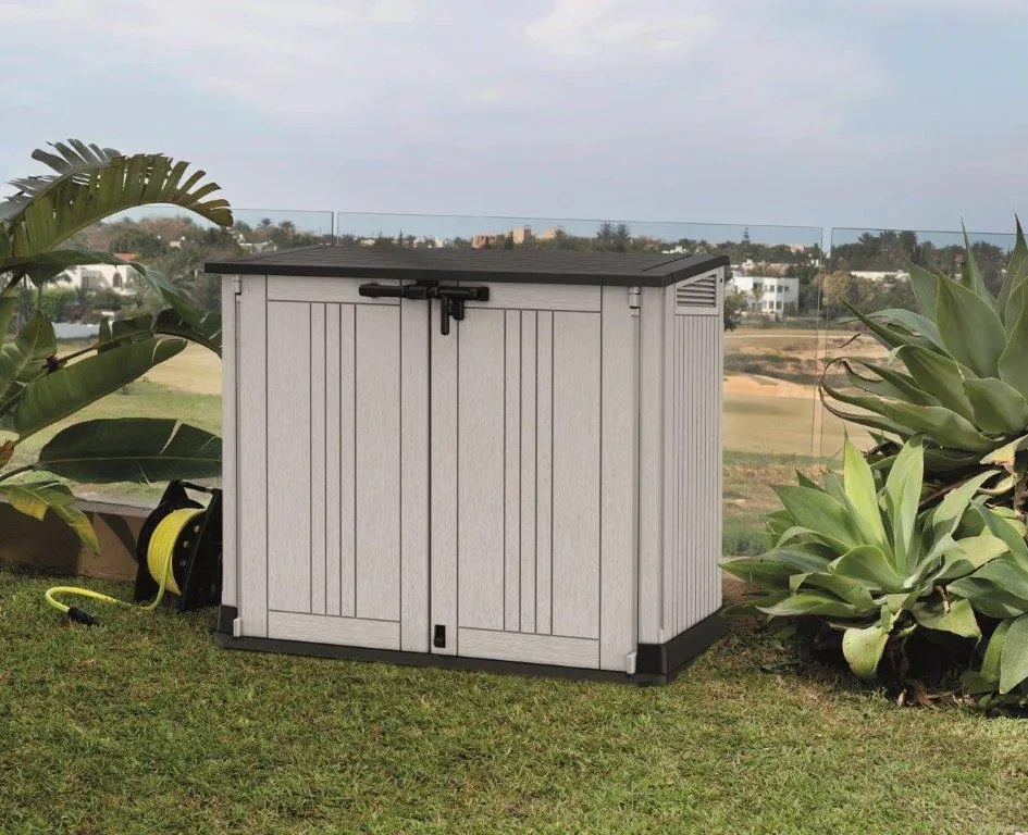 Keter STORE-IT-OUT MIDI Prime Upgrade kerti doboz bézs / barna