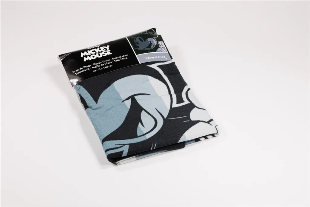 Disney Mickey Black fürdőlepedő, strand törölköző 70x140cm (Fast Dry)