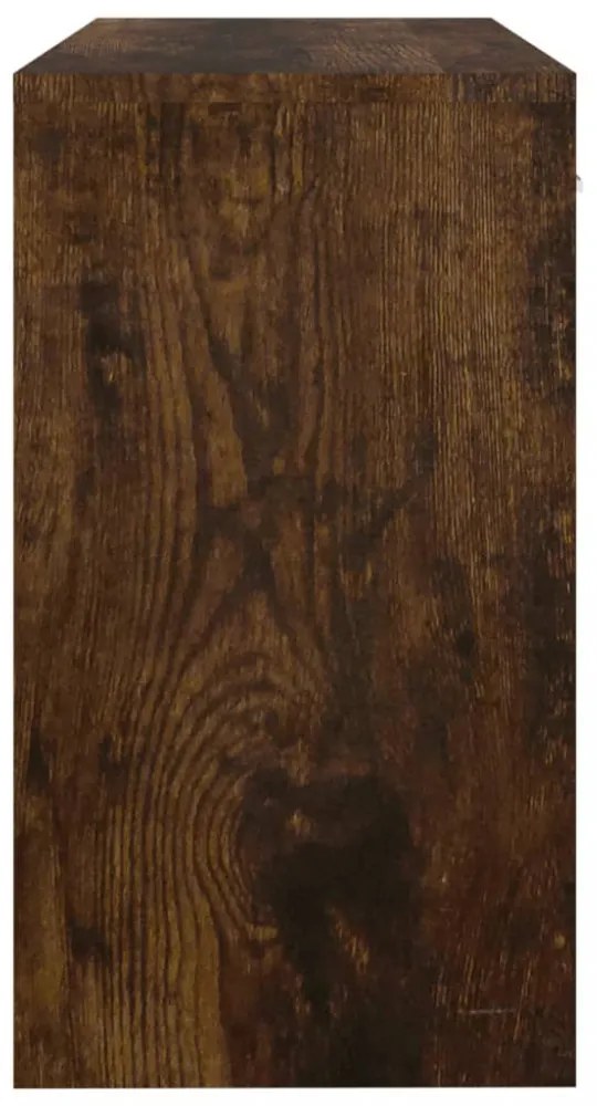 füstös tölgy faanyag fiókos/rekeszes íróasztal 100x40x73 cm