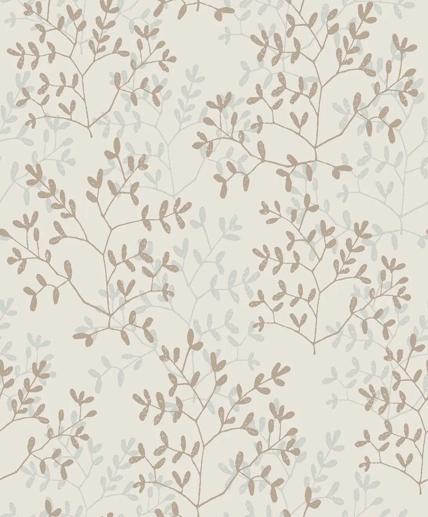 Decoprint Antibes Branches bézs-krém leveles vlies tapéta – AN28251