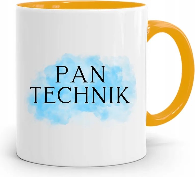 Technikus Bögre Sárga Ajándék fényképes nyomtatással