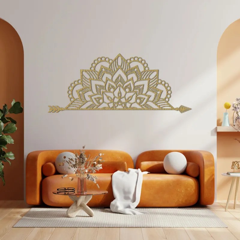 Fából készült mandala a falon - ARONGE