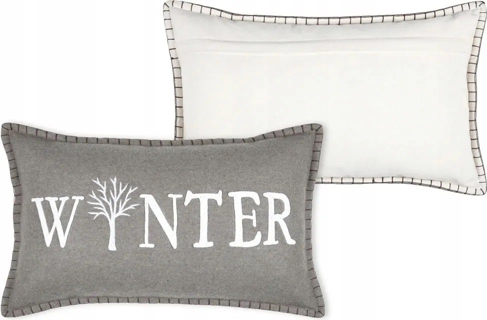 Karácsonyi díszpárna Landry 30x50 cm Boho téli felirat