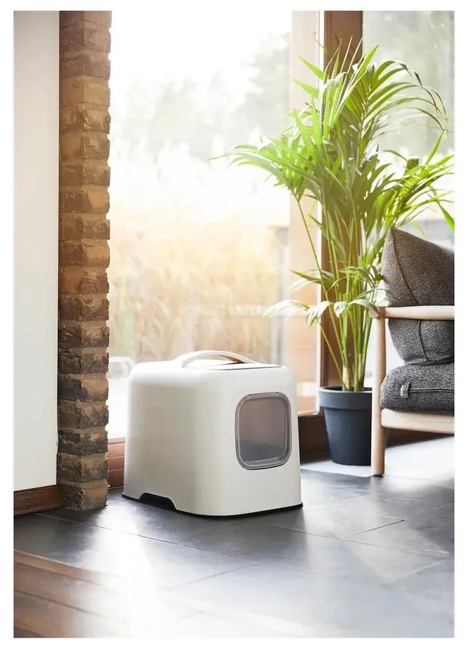 Fehér macskatoalett és lapát szett Biala – Rotho