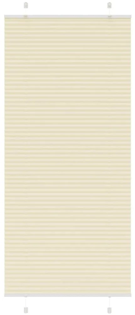 pliszírozott redőny krém 85x200 cm szövetszélesség 84,4 cm