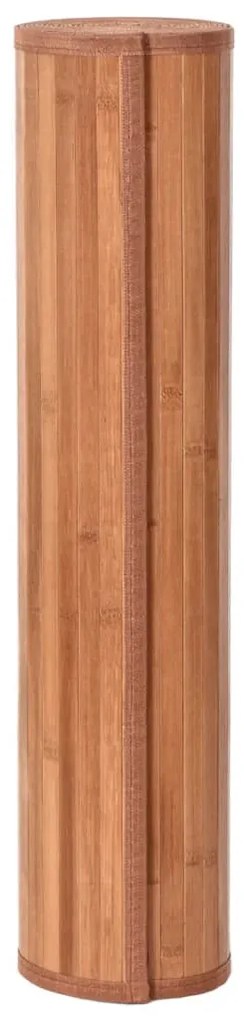 négyszögletű barna bambusz szőnyeg 70 x 1000 cm