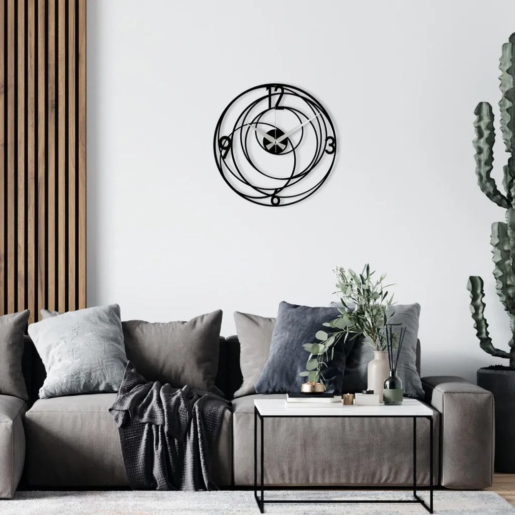 Enzoclock fém falióra, 48×48 cm – S027