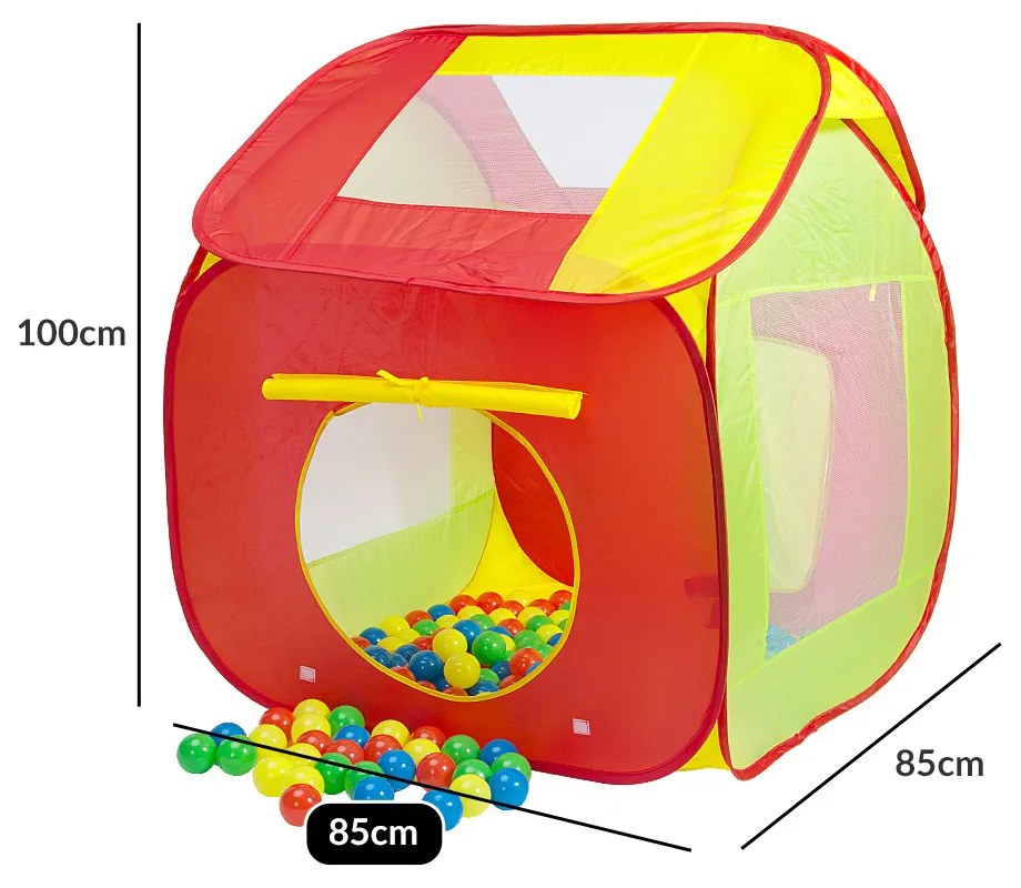 Spielwerk® Gyereksátor labdákkal