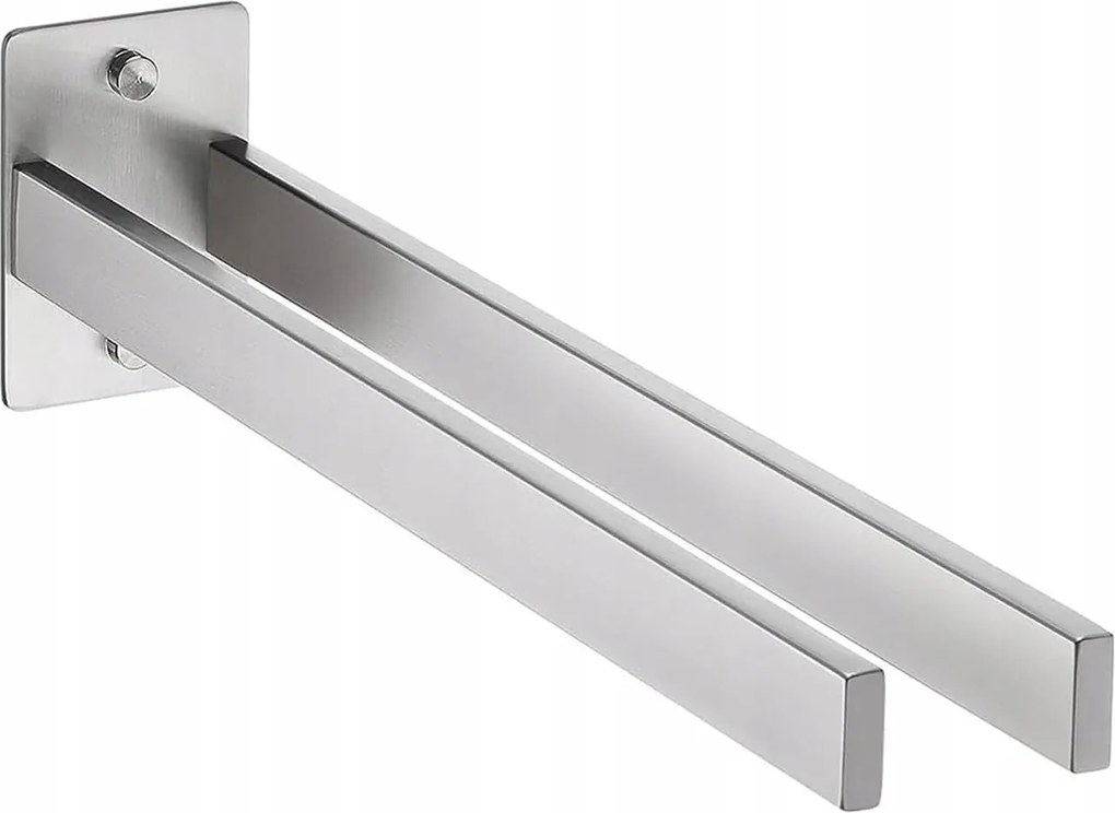 Dupla törölközőtartó fürdőszobába és konyhába 38cm erős stabil