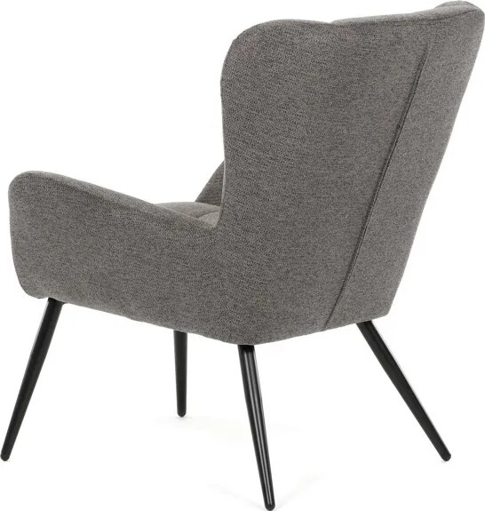 Fotel (füles), szürke, szövet, AK-H9206 GREY2