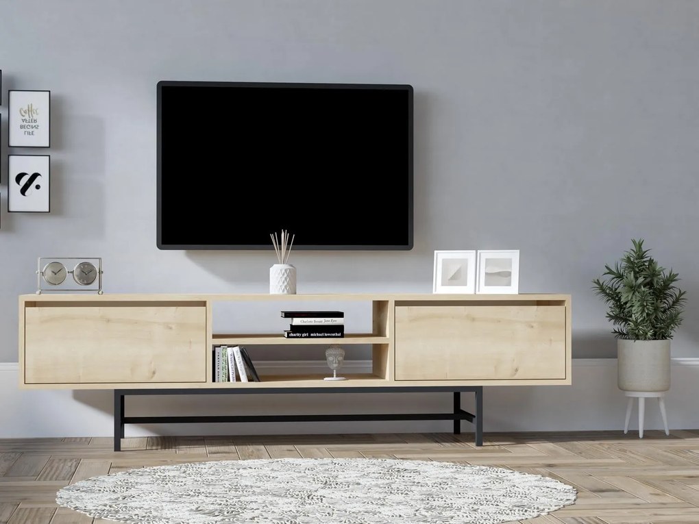 TV asztal/szekrény Nubola (zafír tölgy) . Akció -21%. 1095601