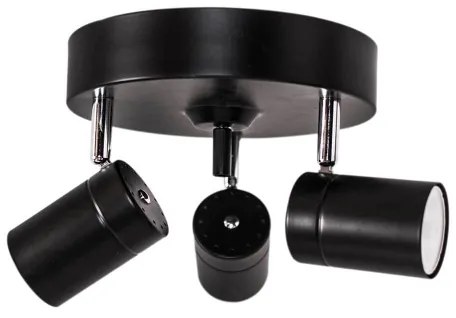 ByRydens 4200710-4002 - Spotlámpa CORRECT 3xGU10/7W/230V fekete