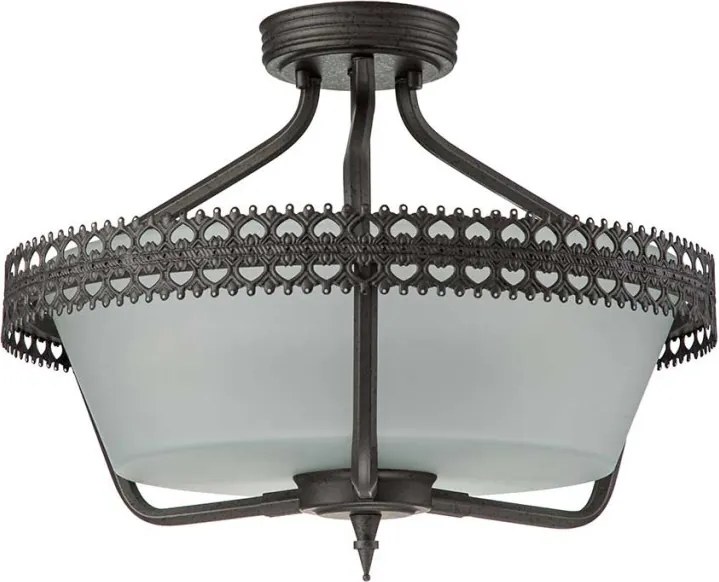 ELSTEAD CROWN-SF CROWN Klasszikus Mennyezeti Lámpa Szürke E27 IP20