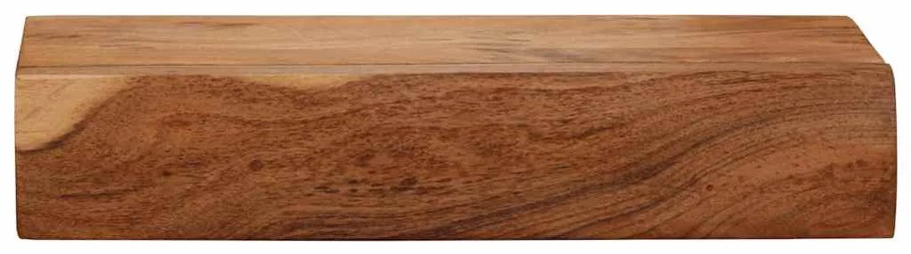 2 darab tömör akácfa fali polc 40x17x8 cm
