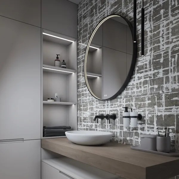 NIMCO ZPC 31000RVX-90 - LED háttérvilágítású fürdőszobai tükör 3000-6500K 60 cm IP44