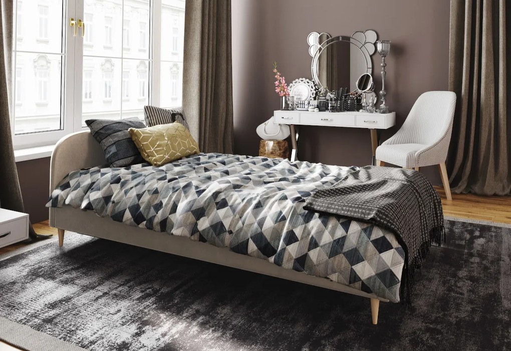 LIFE kárpitozott ÁGY + ágyrács + matrac 14 cm, 80x200, itaka