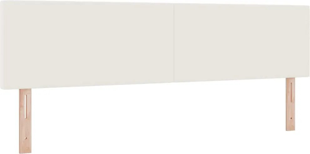 vidaXL Fejtámla Krém 180 cm Bársonyos szövet