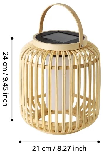 Eglo 901088 - LED Napelemes asztali lámpa MARLIANO LED/3,3W/3,7V 1800mAh IP44