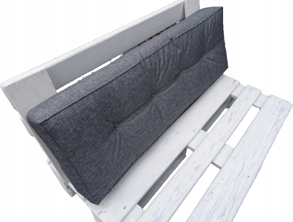 Raklapos párna 120x40x15 Silver 23 szürke Egyenes Háttámla