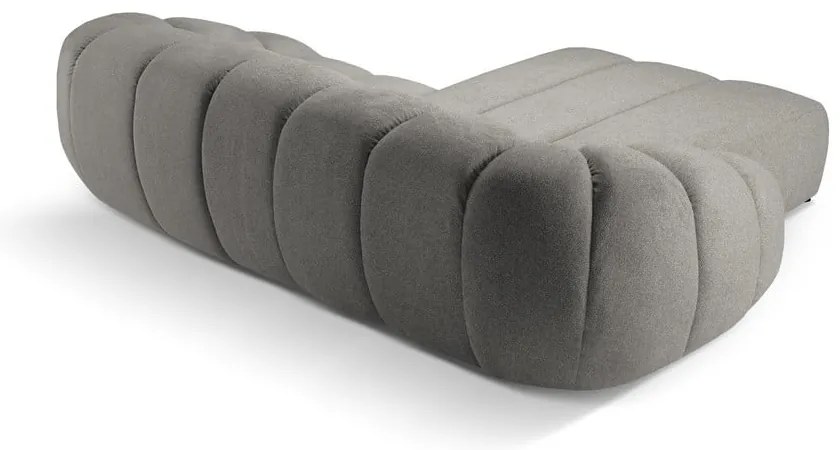 Világosszürke sarokkanapé (bal oldali) Diana – Micadoni