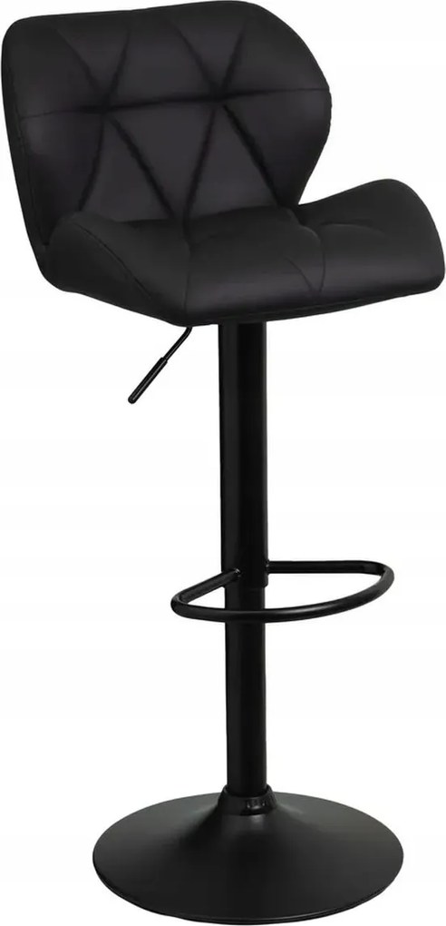 Hoker Állítható Bőr Fém Étkező Bárszék Fekete 105 cm