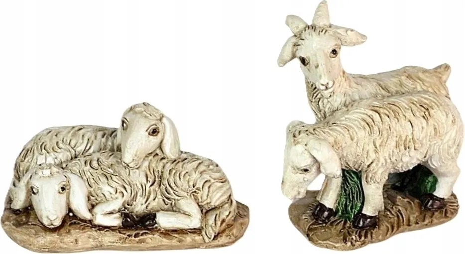 2 db-os bárányos karácsonyi betlehem figura szett 9-10cm-es figurákhoz
