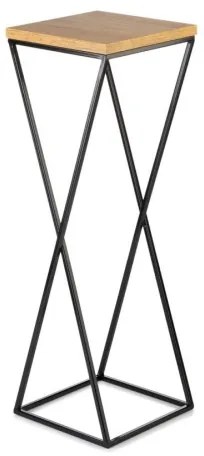 Virágállvány 70x24 cm fekete/barna