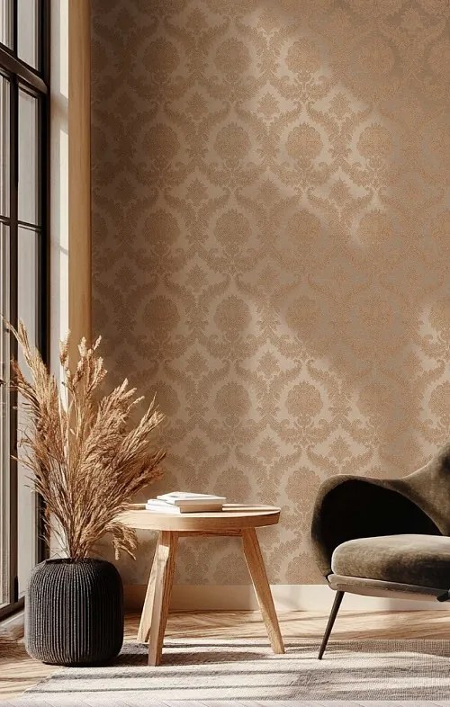 Parato Cristiana Masi The Best Classic & Elegant Imperiale barna-bézs neobarokk vlies tapéta – 23603