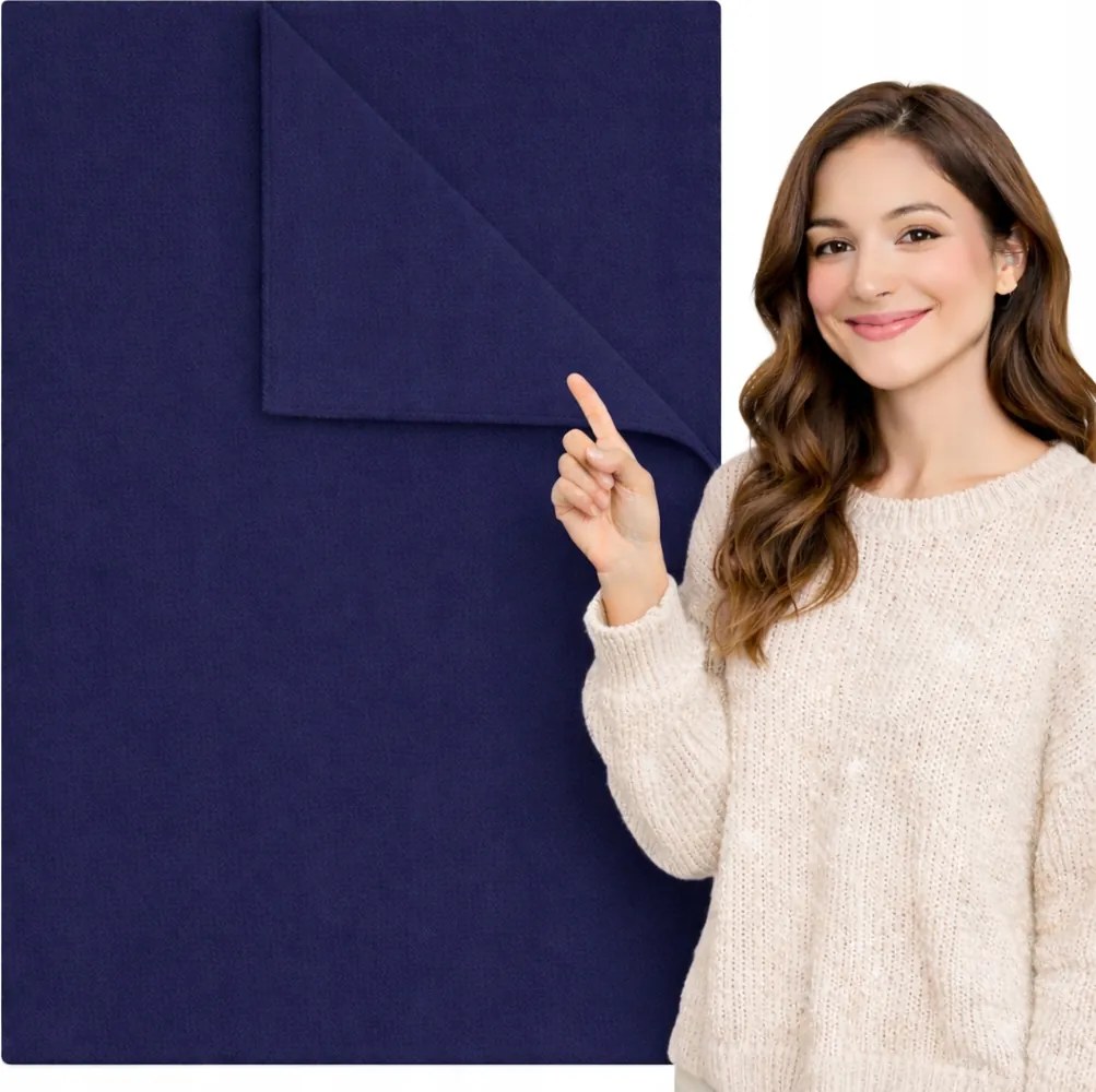 Lapos lepedő 220x200 cm pamut gránátkék Lengyel