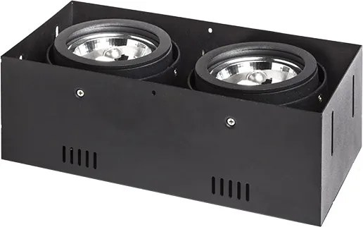 RENDL ELECTRA II černá 12V LED G53 2x15W