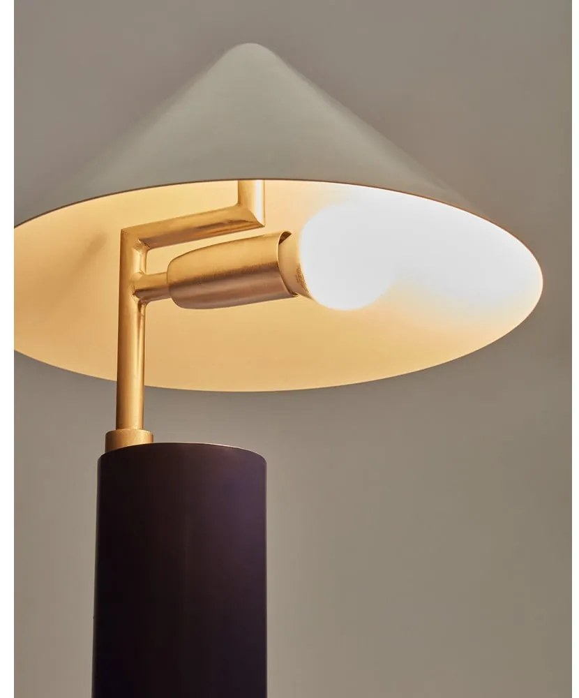 Sötétkék asztali lámpa fém búrával (magasság 42 cm) Shiva – Kave Home