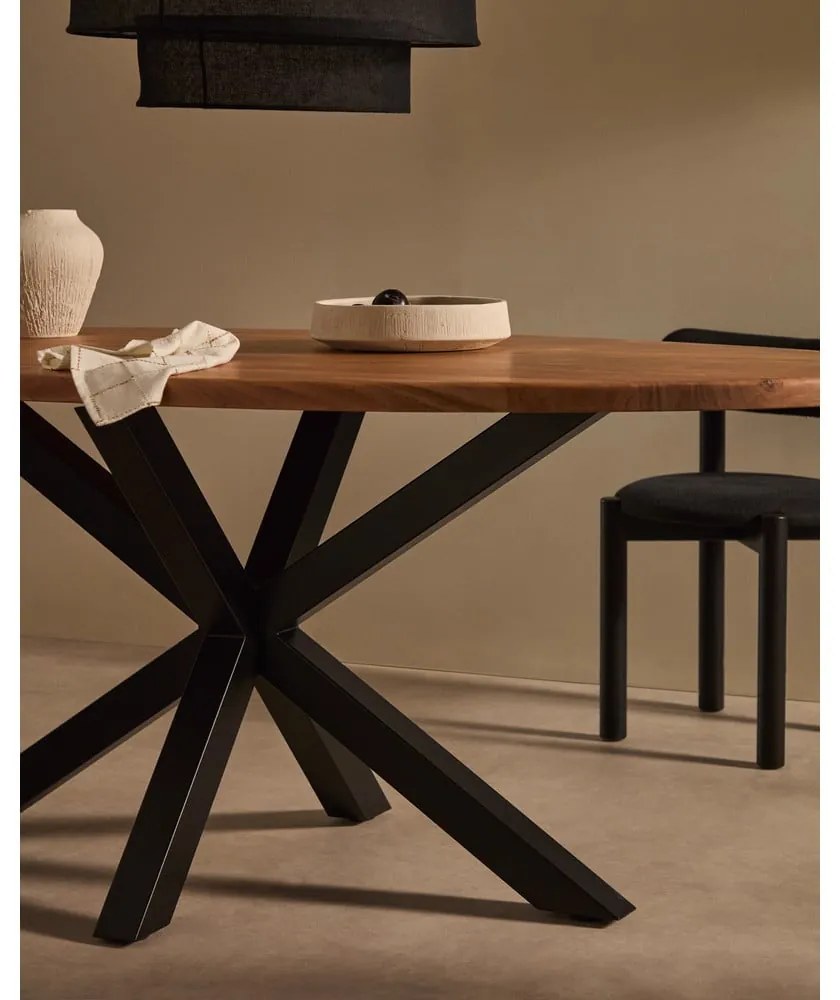Étkezőasztal akácfa asztallappal 100x200 cm Argo – Kave Home