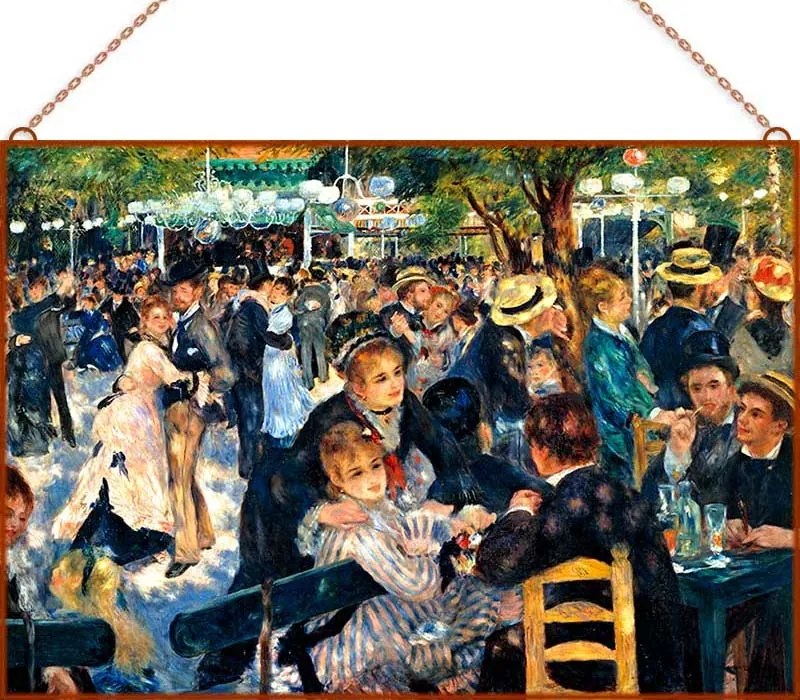 Renoir-Ball at the Moulin üvegkép, falikép