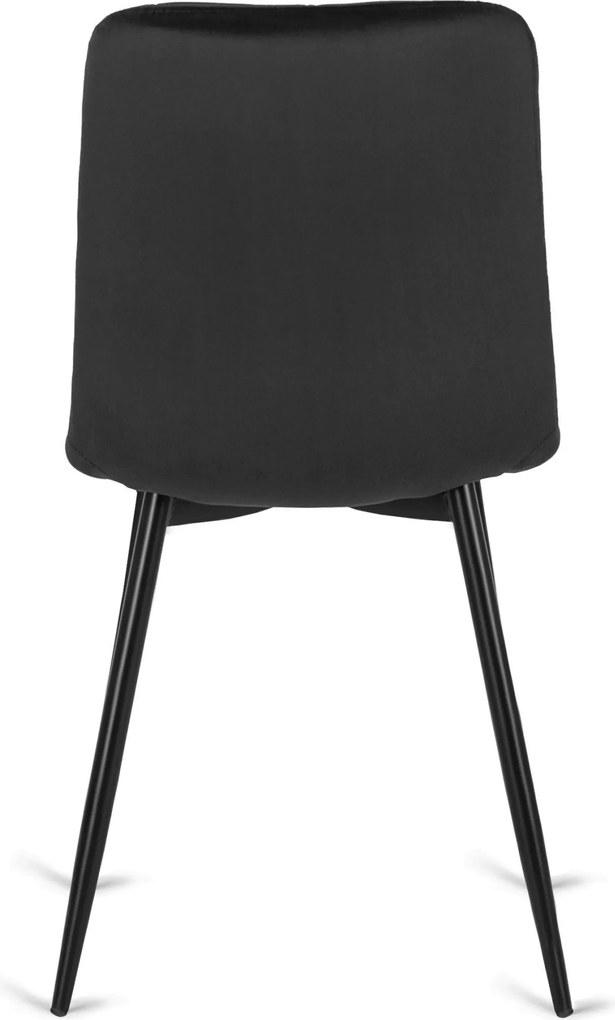 Krzesło ROBIN Czarne Welurowe