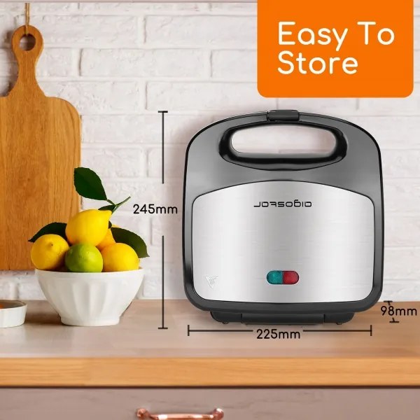 Aigostar - Szendvics készítő 800W/230V fekete