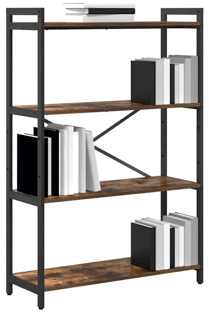 Könyvszekrény Füstölt tölgy 80 x 30 x 118 cm Faanyag