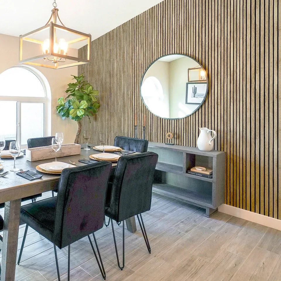 Arthouse Signature 1 Wood Slats barna faléc mintás papír tapéta – 923800