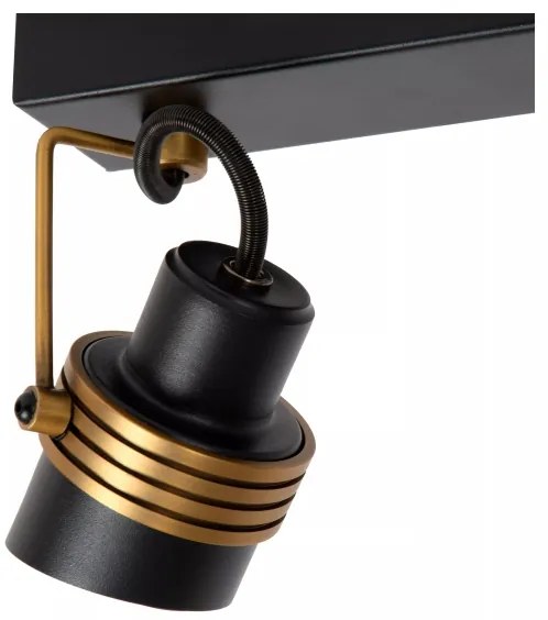 Lucide 34944/02/30 - Spotlámpa TUNDRAN 2xGU10/5W/230V fekete