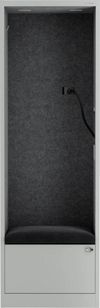 Sally 600mm korpus Szary - siedzisko Ciemnoszary