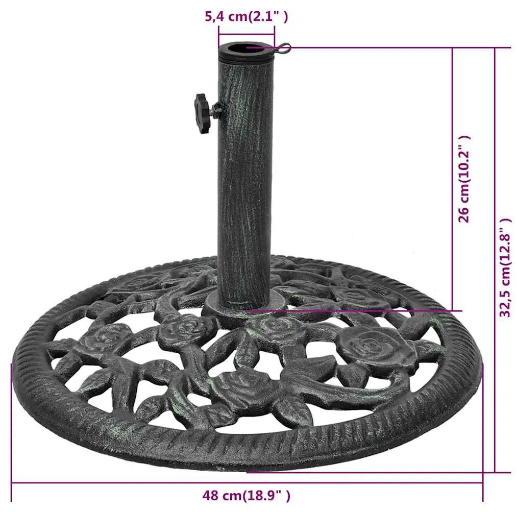 öntött vas napernyő talp 12 kg 48 cm