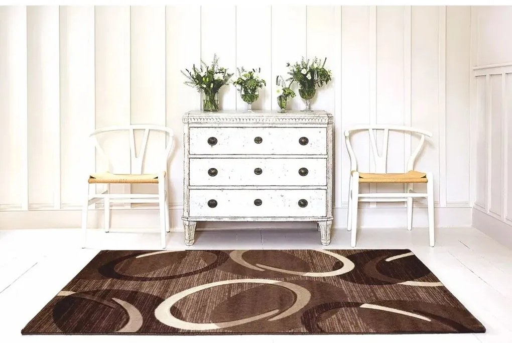 Florida 9828/02 brown darabszőnyeg, 80 x 150 cm, 80 x 150 cm