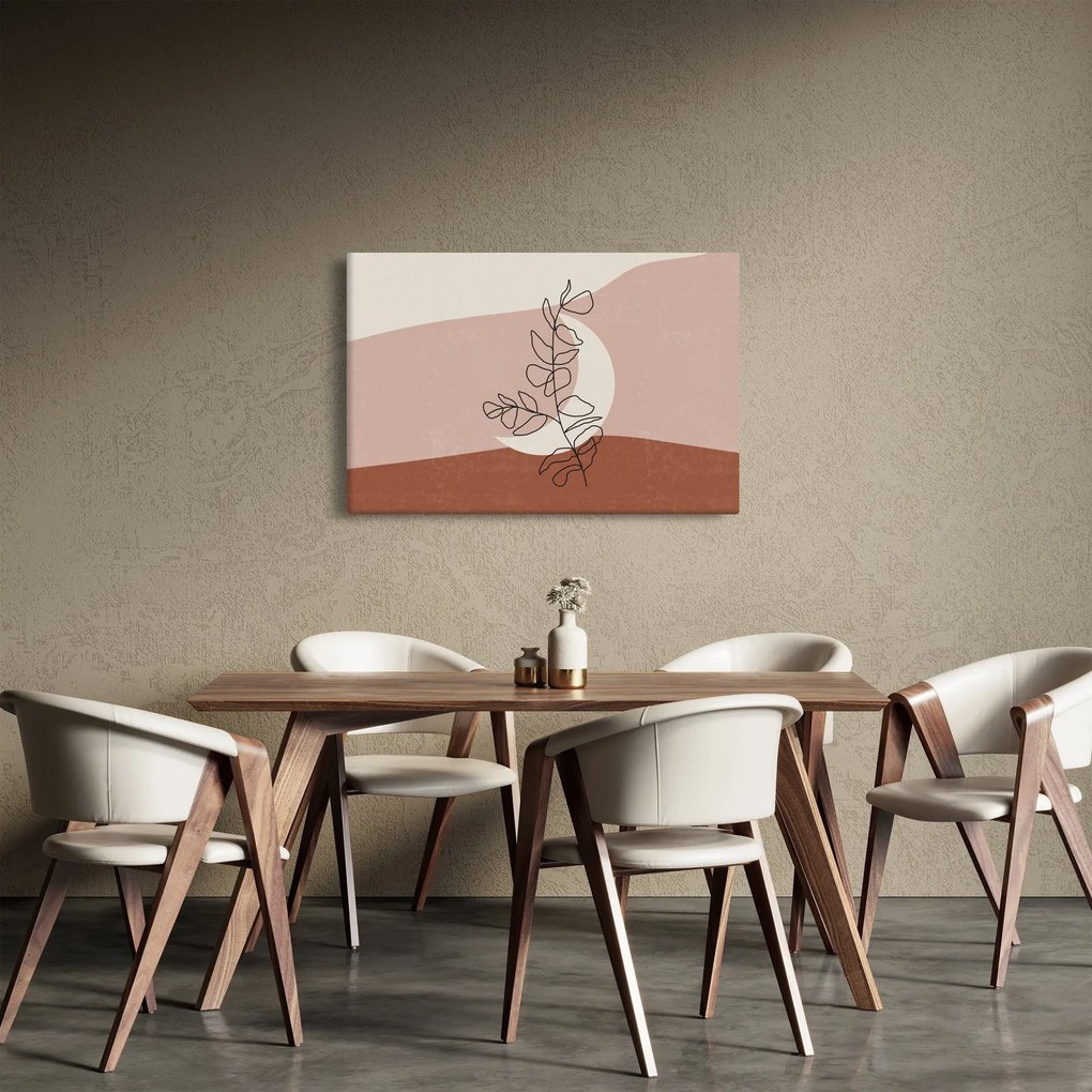 Kép - Boho levelek N⁰2 (90x60 cm)