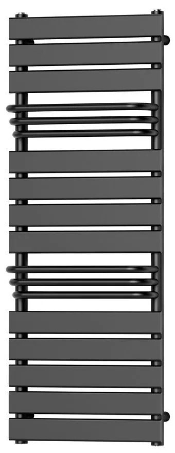 Design törölközőszárító radiátor fekete 500x1290mm Welland Lux | Készletről | Gyors kiszállítással
