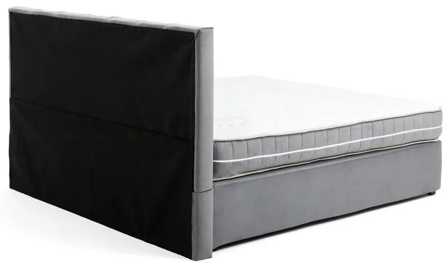 Szürke boxspring ágy 180x200 cm Olia Bold Line – Bonami Selection